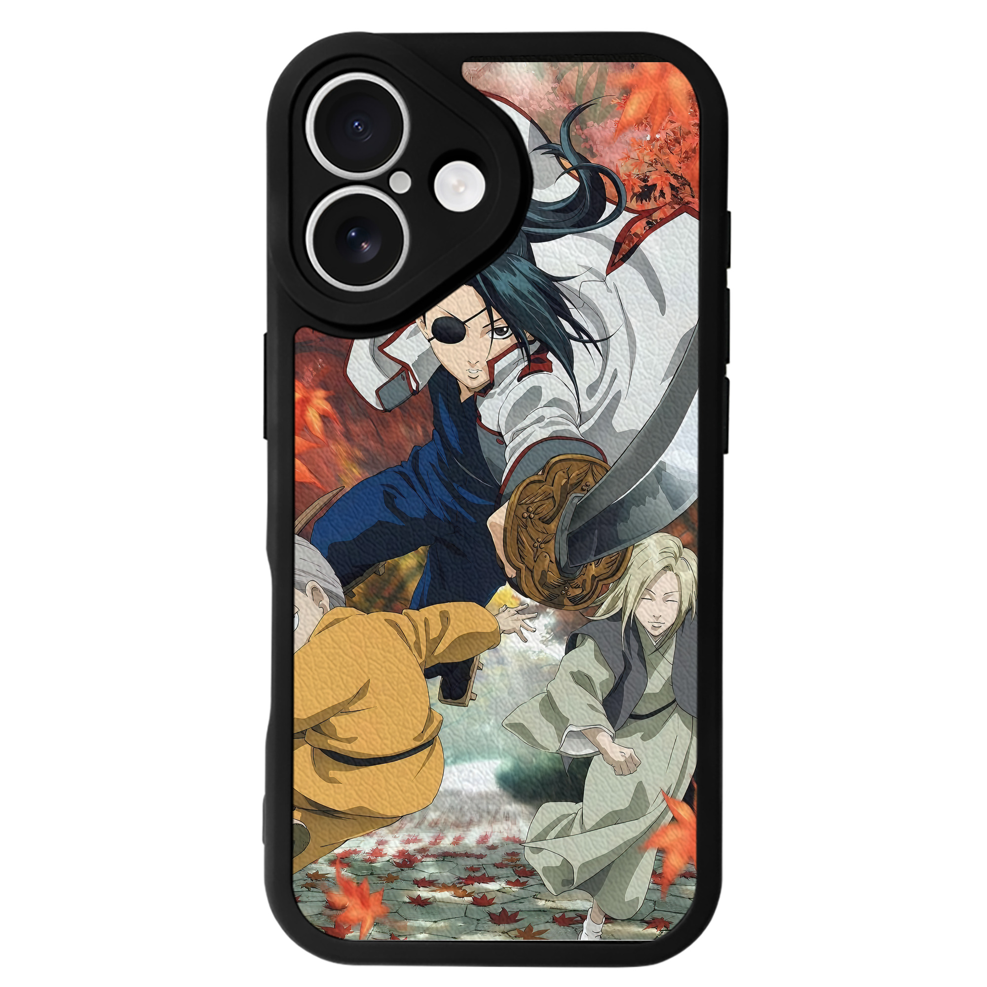 （画像用） ぎんたま 坂田銀時（さかたぎんとき） 神楽 志村新八（しむら しんぱち） GINTAMA Sakata Gintoki Kagura Shimura Shinpachi 【iPhone 16シリーズ対応】シリコンスマホケース（レザー調） 材質：シリコン